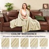 inhand Camel Throw Blanket for Couch, Super Soft Flannel Blanket