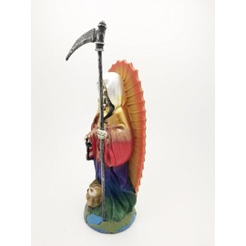 Pacific Giftware Santa Muerte Saint of Holy Death Seven Powers Religious Resin Statue Figurine (Stand 7.25")