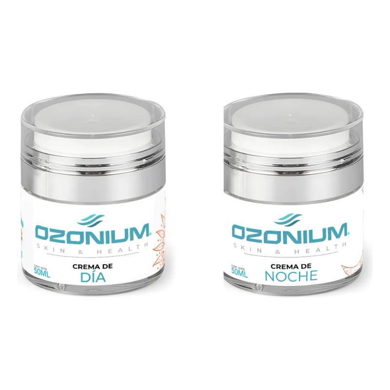 Crema Día + Crema Noche Ozonizada Ozonium Skincare Ozono