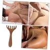 FRCOLOR 2pcs Scalp Scrubber Tool Wooden Comb Gua Sha Massager