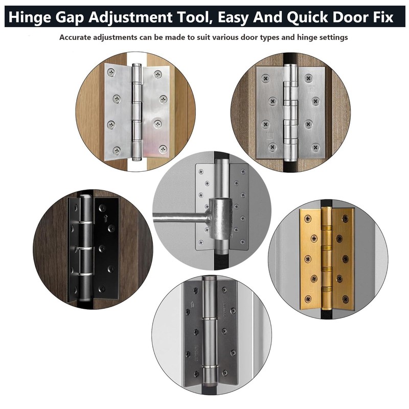 Door Hinge Adjustment Tool, Double Head Door Gap Adjusting Wrench