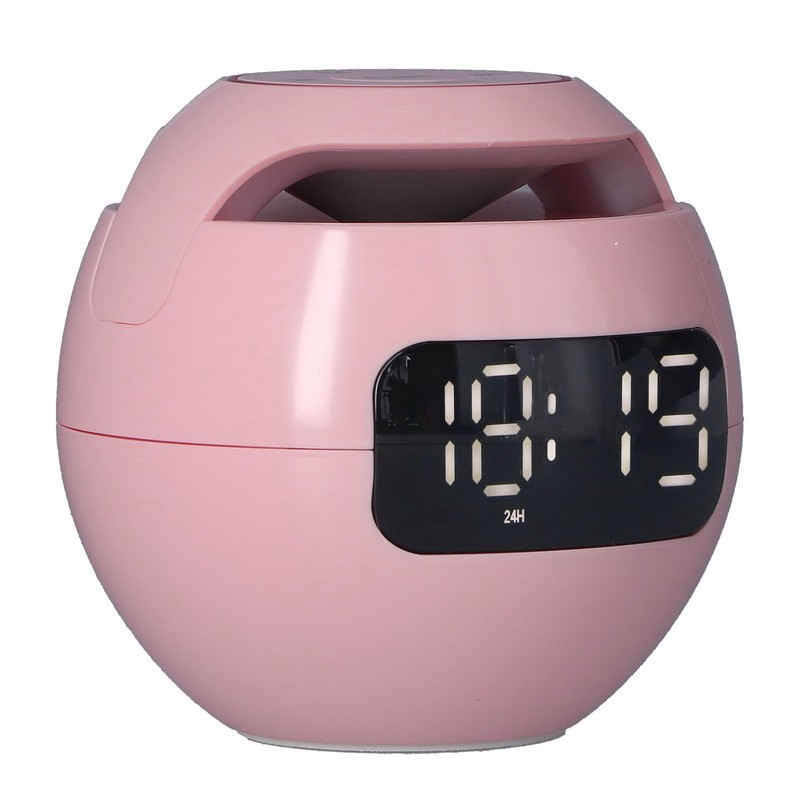 Multifunctional Bluetooth 5.0 Alarm Clock Speaker Rechargeable Ball Shape Portable