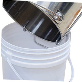 KONTONTY Honey Bucket Fixing Rack Small Honey Bucket Rack by Honey Accessory Stainless Steel Easy to Clean and