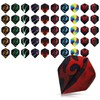 kwmobile 50x Dart Flight Set - Universal Dart Flight Feather
