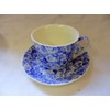 Jumbo Cup and Saucer Made for Heron Cross Pottery. (Blue
