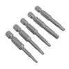 Gasea 10Pcs Magnetic Pentagon Head Screwdriver Bits Set, 1/4" Hex