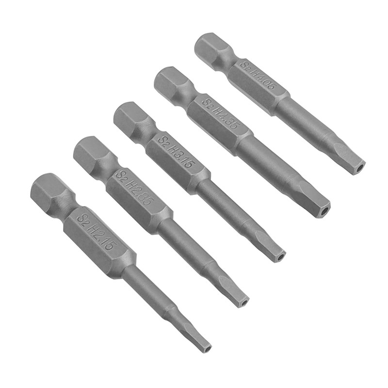 Gasea 10Pcs Magnetic Pentagon Head Screwdriver Bits Set, 1/4" Hex