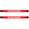 Qeeenar 2 Pcs Testing in Progress Sign with Magnetic Ends