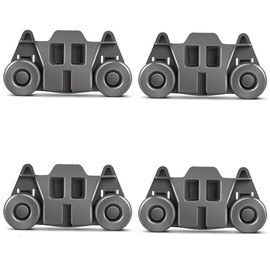 [4 Pack] W10195416 Lower Dishrack Wheel Assembly for Whirlpool, Dishwasher Wheels Lower Rack for KitchenAid, Replacement for Kenmore Lower Dishwasher Wheel - Repalce AP5983730, W10195416V, PS11722152
