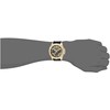 GUESS Comfortable Gold-Tone Black Stain Resistant Silicone Watch with Crystal