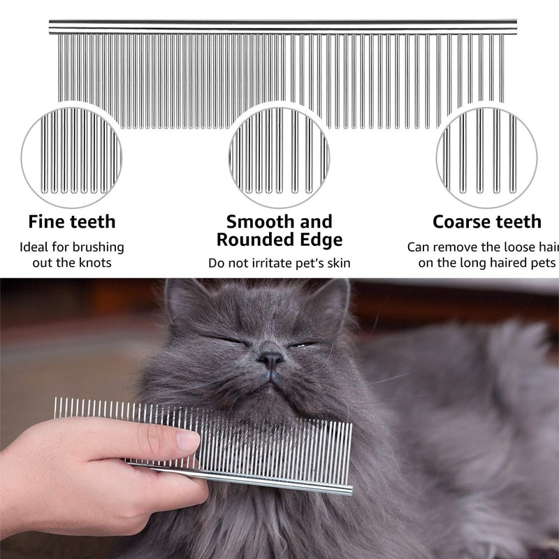 Flea Comb For Dogs & Cats Pet Comb Grooming Set
