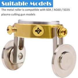 EATBALE Plasma Cutter Wheel Accessory Replacement Parts for Plasma Cutting Torch 60A / AG60 / SG55 Roller Guide Wheel Spacer Circle Compass Stand Off Corrosion-Resistant Metal Spacer Stand-Off