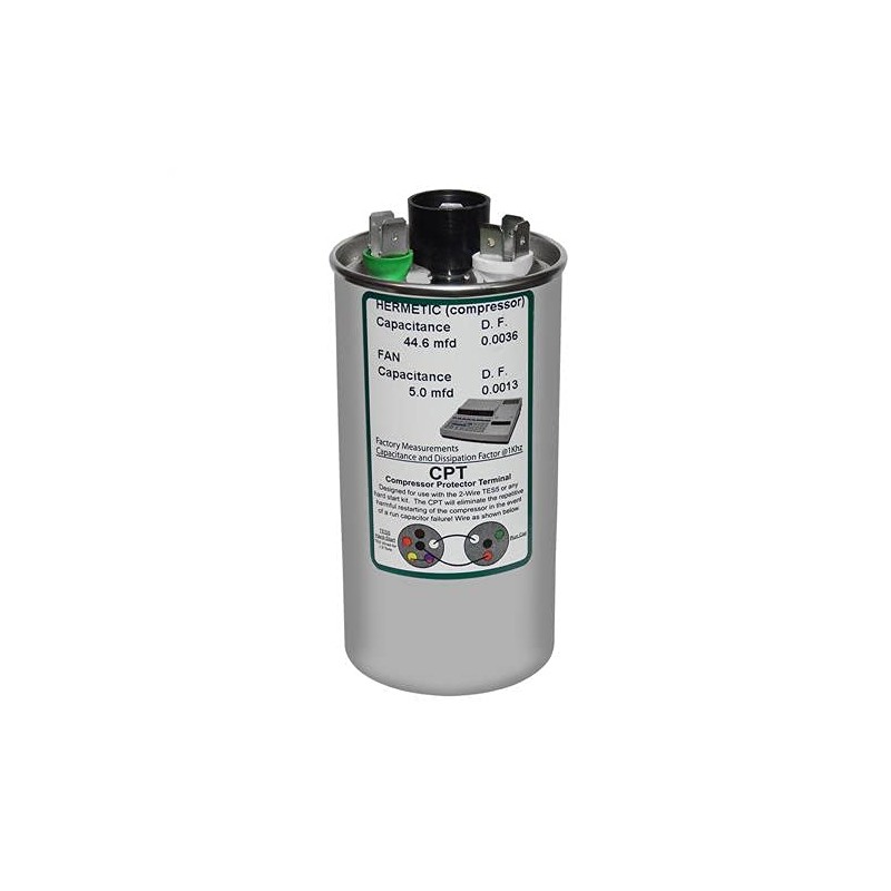 Goodman CAP050450440CT Replacement - 45 + 5 uf/Mfd 370/440 VAC