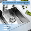 2 PCs Universal Bath Plug with Chain, Bathroom Sink Plug