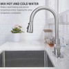 HOTIS Kitchen Faucet with Pull Down Sprayer, Brushed Nickel Stainless