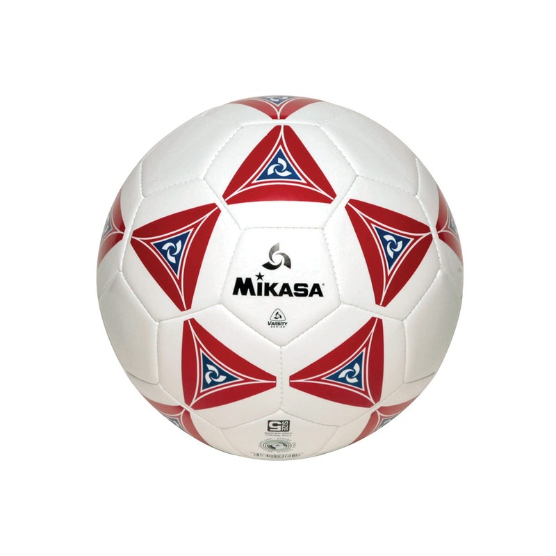 Mikasa Pelota de fútbol serio (rojo/blanco, talla 4)
