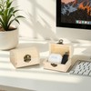 2 Pcs Unfinished Wooden Treasure Box for DIY Crafts (2*Small)