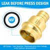 (Znkiok 8Pack) 3/4" Press x 3/4" Pex Fittings Brass Coupling
