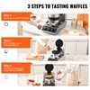 VEVOR Commercial Waffle Maker, 1300W Round Waffle Iron, Non-Stick Rotatable