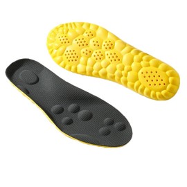 Anti-fatigue, Shock Absorbent, 3D Design, Soft, Antibacterial, Deodorizing, Ultra Lightweight, Soft, Breathable, Absorbs Sweat Arch Insole, Footbed, Standing Work, Insole, Supportive Rebound Sneakers,