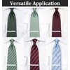 3 Pack Silver Tie Clips for Men, ValueBargain Classic Necktie