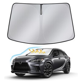 Windshield Sun Shade for Lexus RX 2023 2024 2025 — Upgraded Nano Materials Front Window Shade Cover for Lexus RX 350 Accessories, Foldable Windshield Sunshade Protector