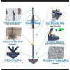 DIUS 360 Self Wringing Floor Cleaning Mop Microfiber Twisting Self