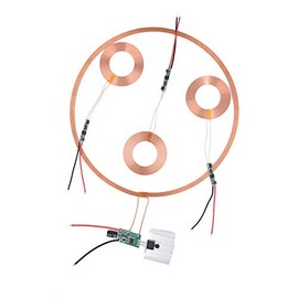 Taidacent High Power 24V 200mm One-to-Many Long Distance Wireless Inductive Coil Module Wireless Charging Coil Wireless Transmitter and Reveiver Coil Module Can be Used for Multiple Receivers