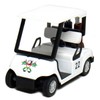 Box of 12 White Golf Carts, 4Ã‚½ Die-cast Metal with