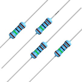 California JOS 100pcs 1.5K ohm Resistor 1/2w (0.5Watt) ±1% Tolerance Metal Film Fixed Resistor, Multiple Values of Resistance Optional(1.5K ohm, 1.5K R, 1.5K Ω)