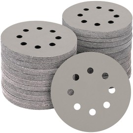POTUINOM 50PCS 5 inch Silicon Carbide Sanding Discs 10000 Grit, Wet Dry Orbital 5 Sander Hook and Loop Sandpaper Disc Ultra Fine Grit, Best for Metal,Automotive Precision Polishing