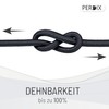perdix Rubber Cord 3mm 5M Black Rubber Cord for Tent