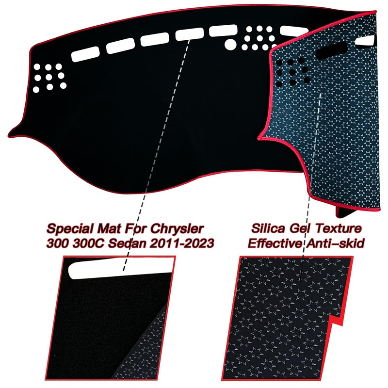 KEEGTBOX Dash Mat Cover Interior Dashboard Protection pad Compatible with