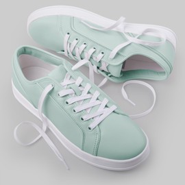 Miscly Flat Shoelaces - Waxed Tear-Resistant for Stiffles and Leather Shoes - 100% Cotton - Diameter 6 mm, White