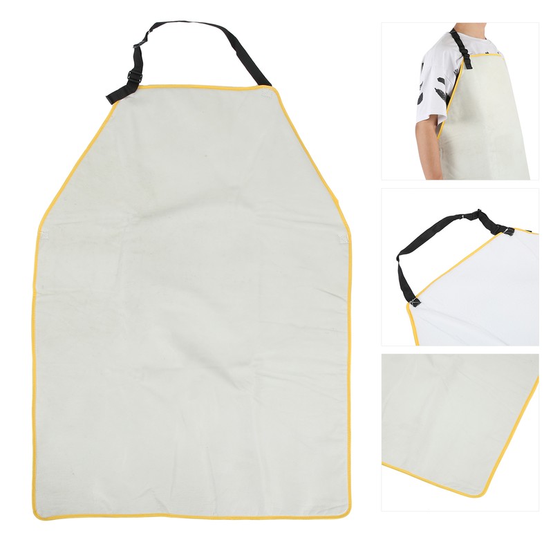 Leather Apron Low Temperature Resistant AntiLiquid Antifreeze Nitrogen Thick Lightweight