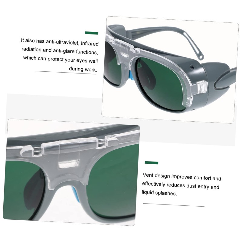 Outanaya 2pcs Welding Glasses Work Glasses for Men Dark Glasses