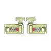Zinc Alloy Suitcase Locks Security Padlock 3 Digit Combination Travel