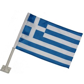 AES 12x18 Greece Country Single Sided Car Vehicle 12"x18" Flag Fade Resistant Double Stitched Premium Penant House Banner