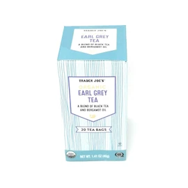 Trader Joe's - Organic Earl Grey Tea A Blend of Black Tea And Bergamot Oil 20 Tea Bags - 2-PACK (40 Total Bags)