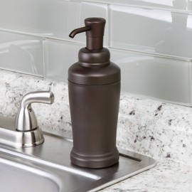 InterDesign 93780 Kent Soap Pump Dispenser for Bathroom Countertop Or Kitchen Sink, Bronze