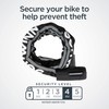 Schwinn Reflective Chain Key Lock for Bike, 3 feet x