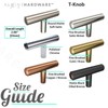 Alpine Hardware Premium Solid Euro Style Bar Handle Pull |