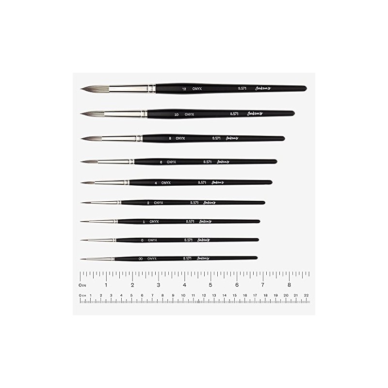 Jackson's : Onyx : Synthetic Brush : Round : Size