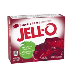Jell-O Black Cherry Gelatin Dessert Mix, 3 oz Box