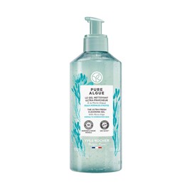 Yves Rocher Limpiador Facial Pure Algue Piel Mixtanormal - Gel Limpiador Ultra-frescor con Micro Algas - Limpia, oxigena y refresca - 390 Ml          