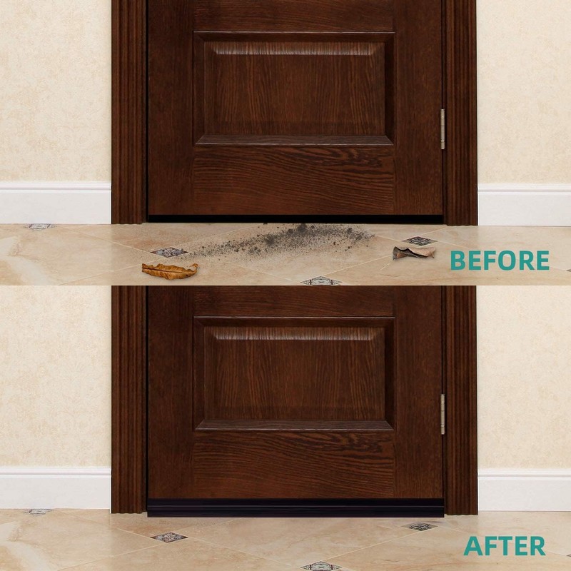 Suptikes 2 Pack Door Draft Stopper，Door Sweep for Exterior &