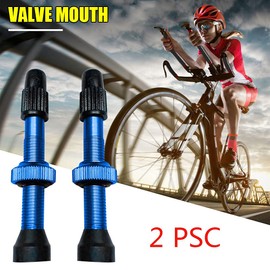 1Pair Bicycle Tubeless Stem Presta Valve For Road MTB Bike 48mm Aluminum Alloy Tire Repairing Elements