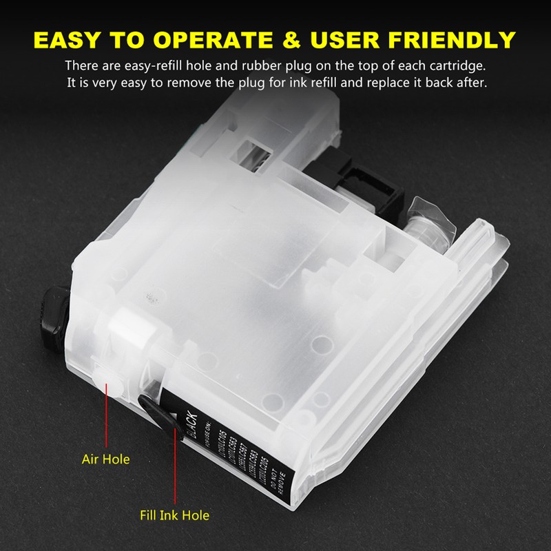 Universal Refillable Cartridge with Chip LC263 for DCPJ562DW / MFCJ480DW