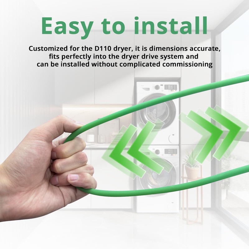 Seamless Green Coarse Belt Seamless Portable Compact Dryer Fan Belt