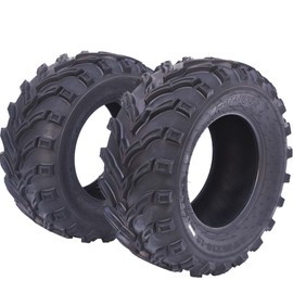 GarveeTech ATV Tires 25x10-12 6PR, 25x10x12 6PR All-Terrain Tires Set of 2, 25 10 12 Atv Tires Puncture And Abrasion Resistant, Optimum Grip Pattern for Enhanced Off-Road, Handling for Off-Road